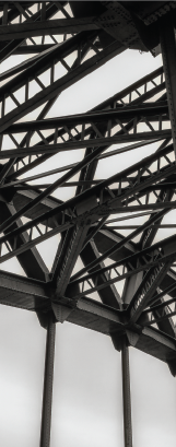 Architectural bridge structure representing clarity and connection
