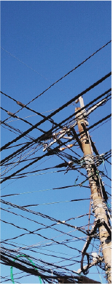 Interconnected lines representing team cohesion and collaborative networks
