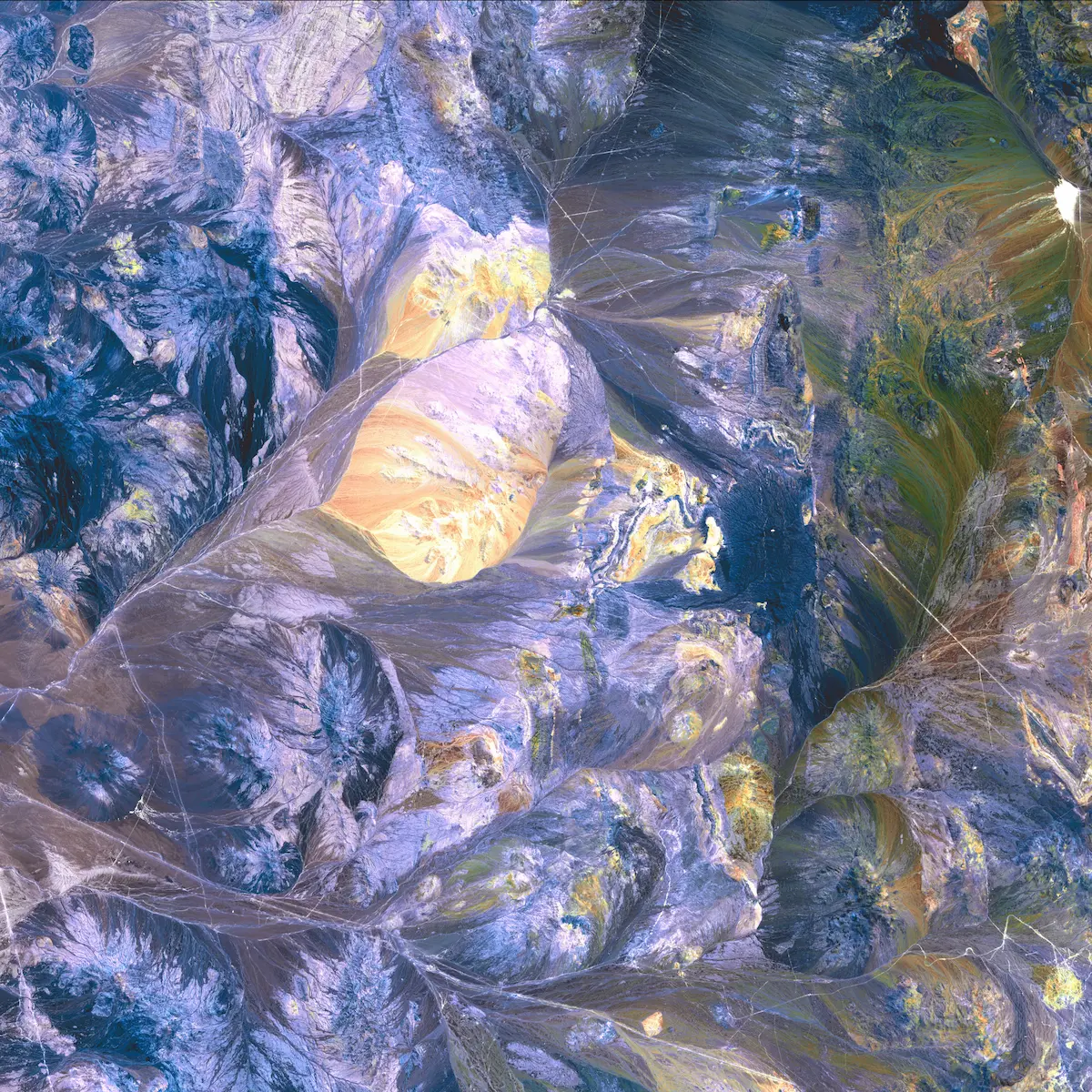Abstract colourful gradient landscape